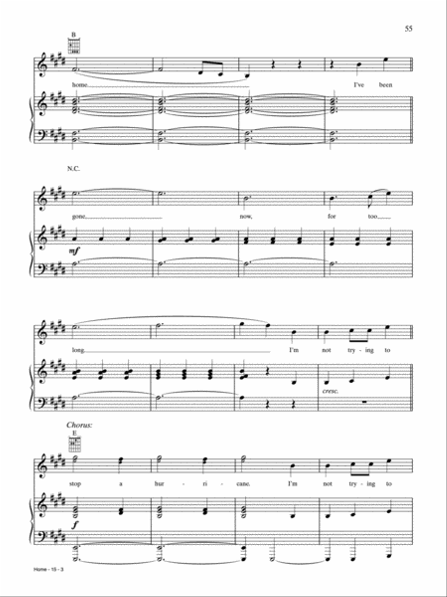 Home Home Piano, Vocal, Guitar scores gallery preview page 3
