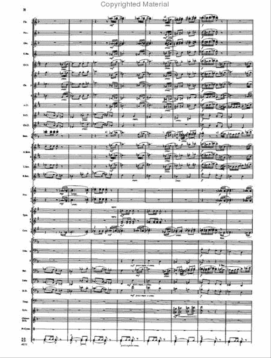 Fourth Suite for Band Concert Band scores gallery preview page 34