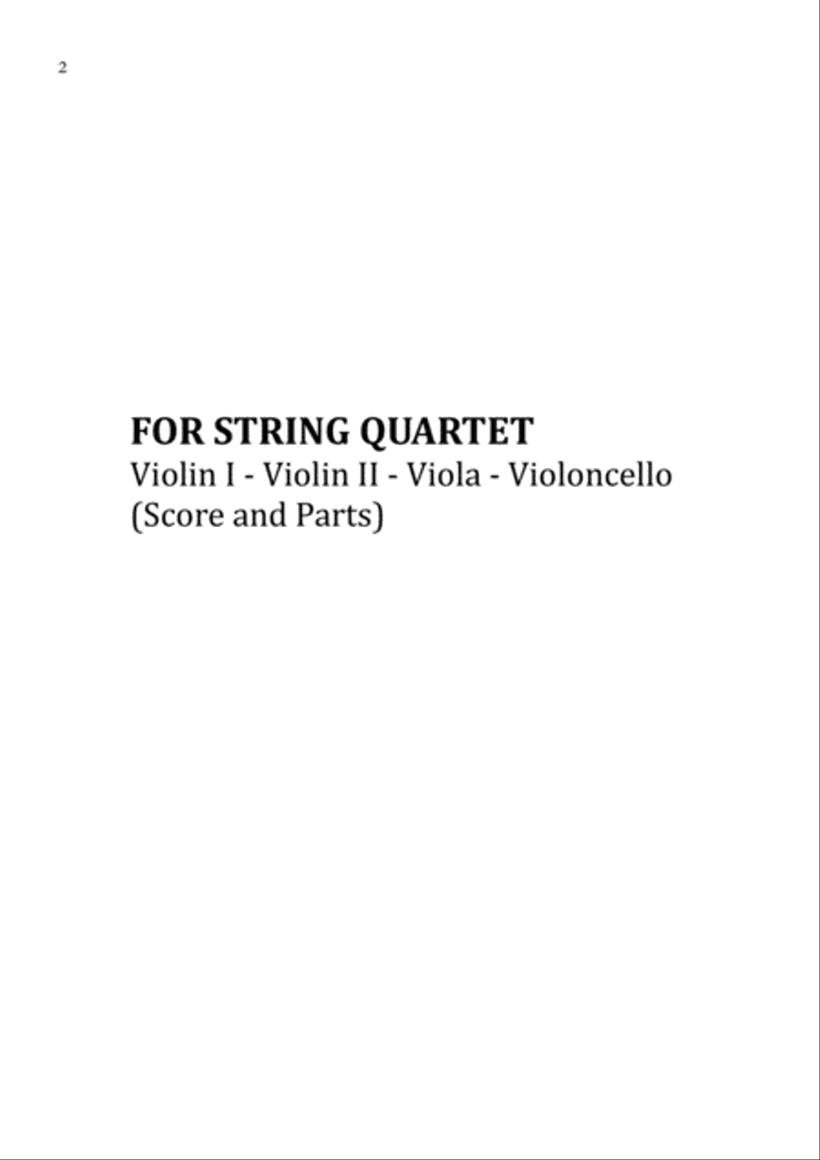 All You Need Is Love String Quartet scores gallery preview page 2
