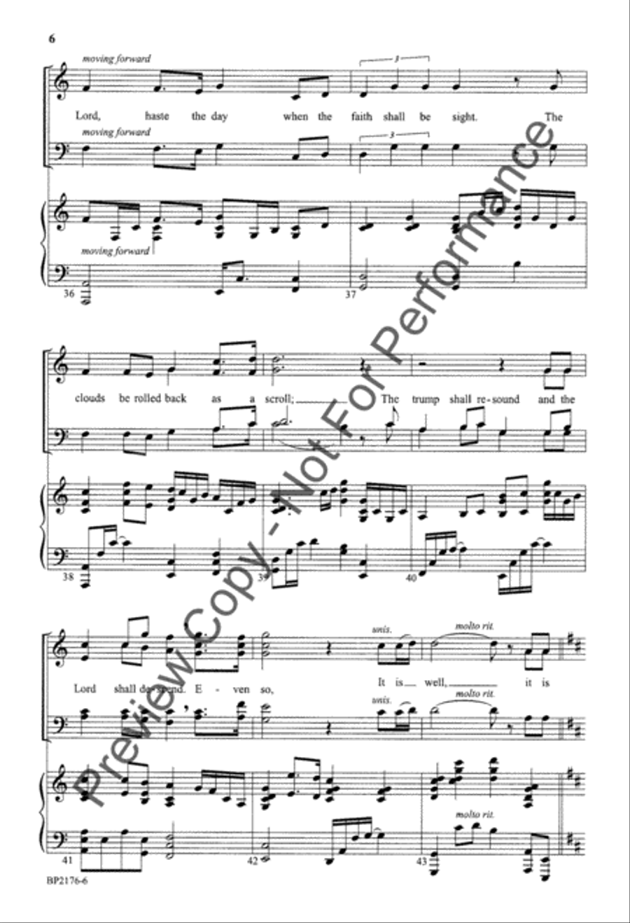 It Is Well 4-Part scores gallery preview page 7