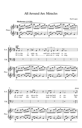 All Around Are Miracles (SATB)