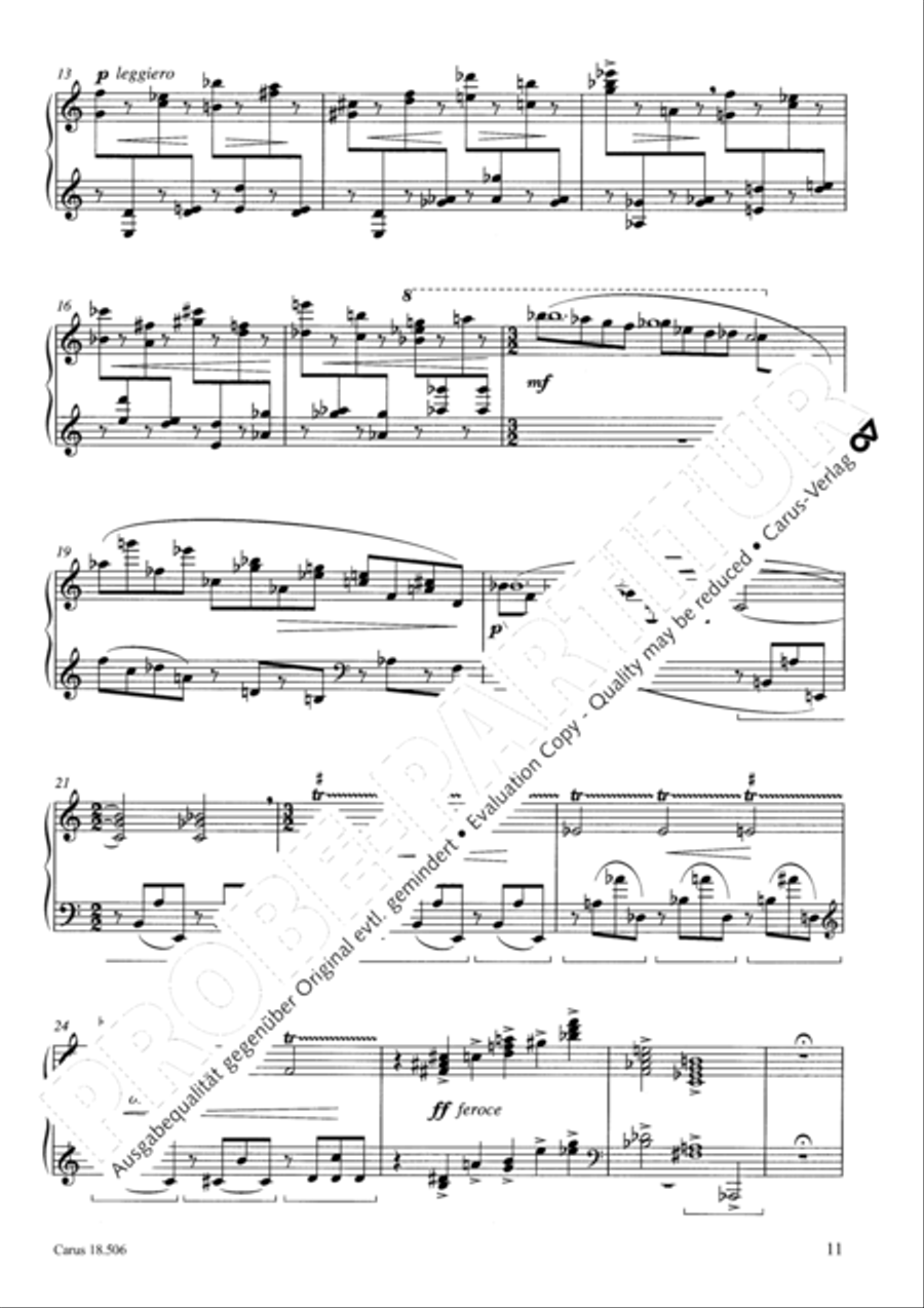 Vier Klavierstucke Vier Klavierstucke Piano Solo scores gallery preview page 12