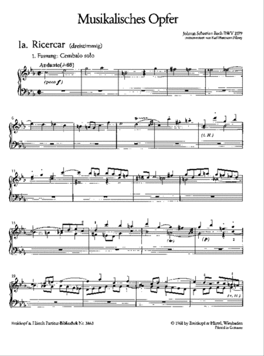Musical Offering BWV 1079 Orchestra scores gallery preview page 2