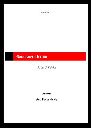 Book cover for Gaudeamus Igitur