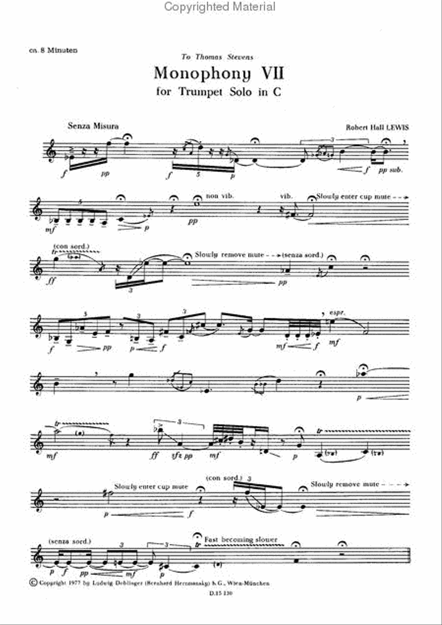 Monophony Vll Trumpet scores gallery preview page 2