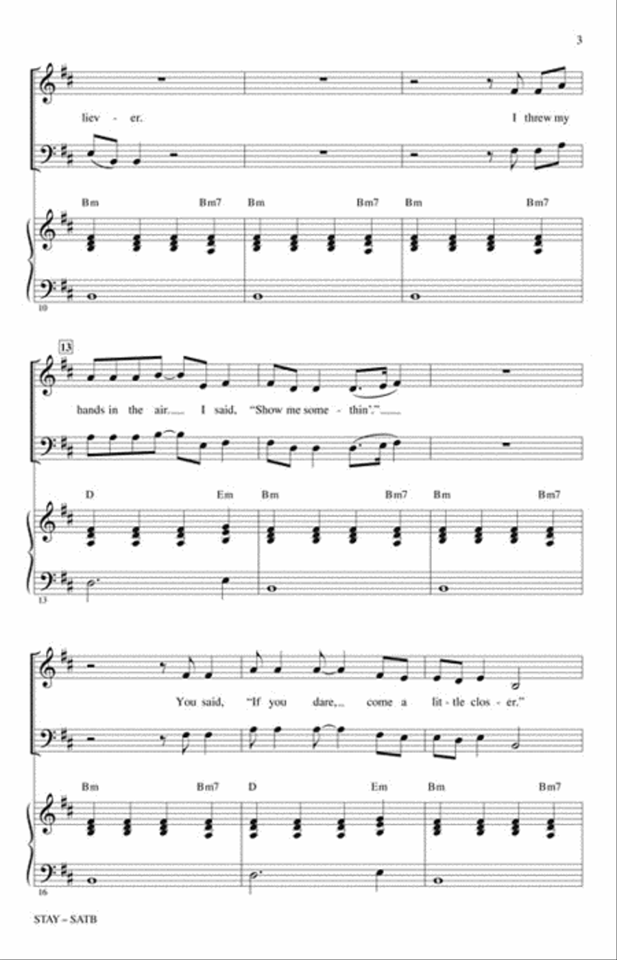 Stay 4-Part scores gallery preview page 3