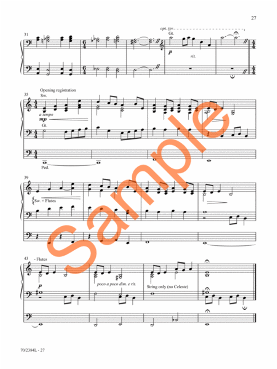 The Organist's Library, Vol. 72 Organ Solo scores gallery preview page 21