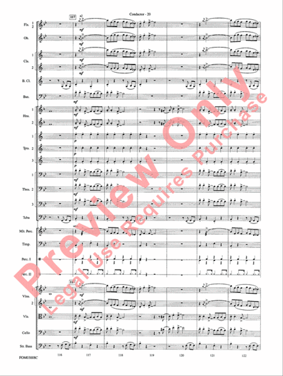 Chicago (from the musical Chicago) Full Orchestra scores gallery preview page 23