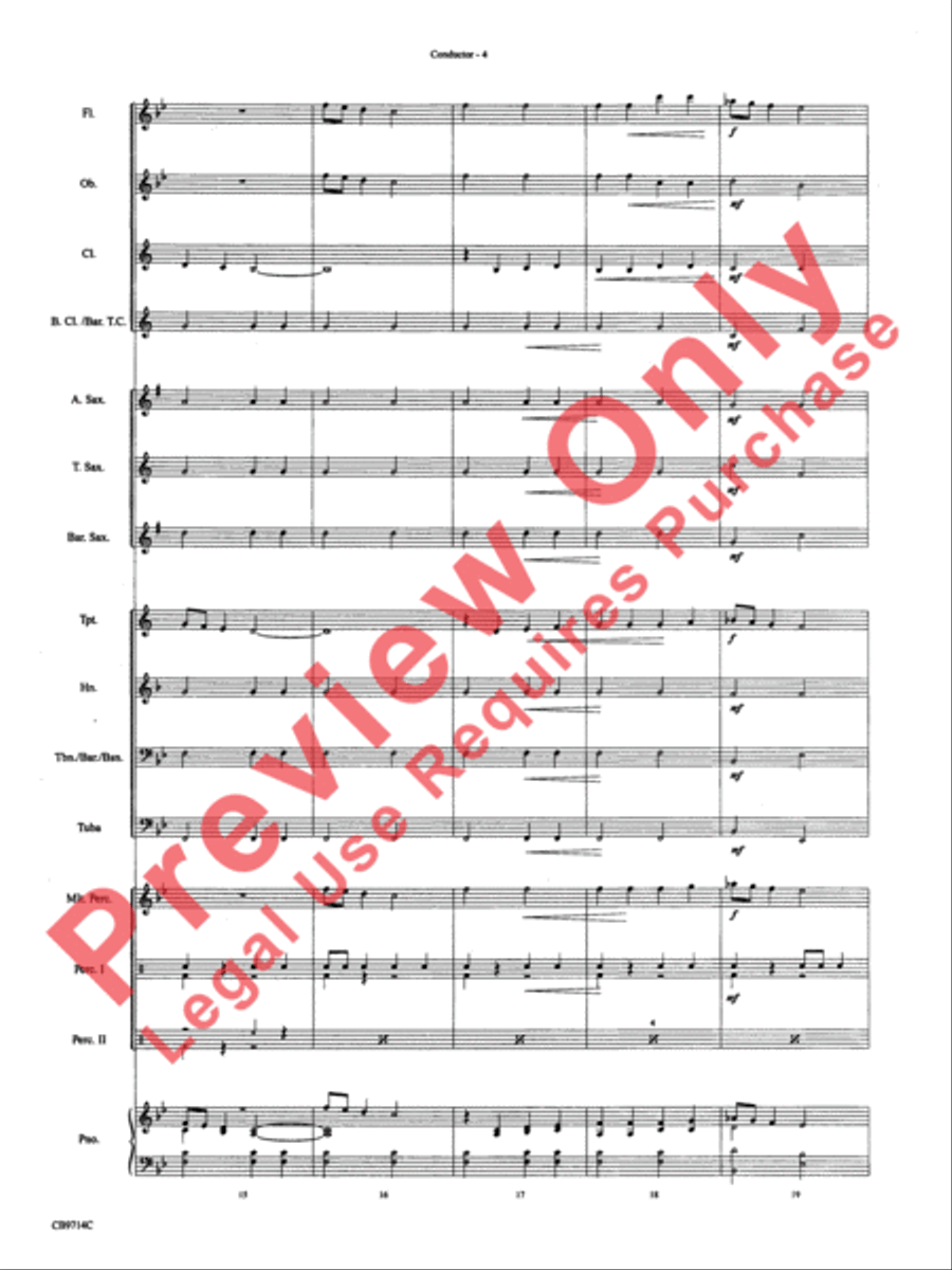 The Little Drummer Boy Concert Band scores gallery preview page 7