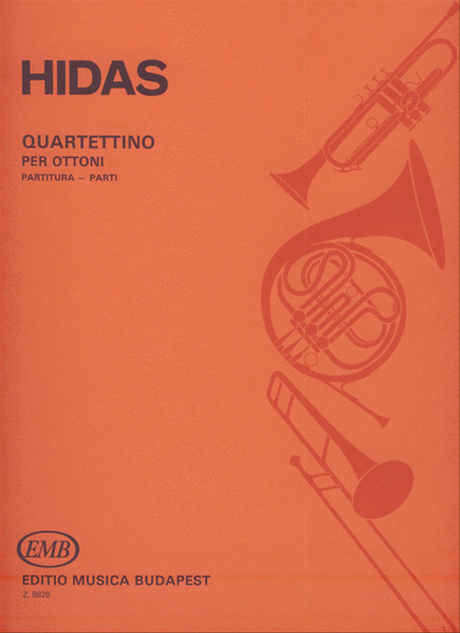 Quartettino für zwei Trompeten und zwei Posaunen Brass Quartet scores gallery preview page 1