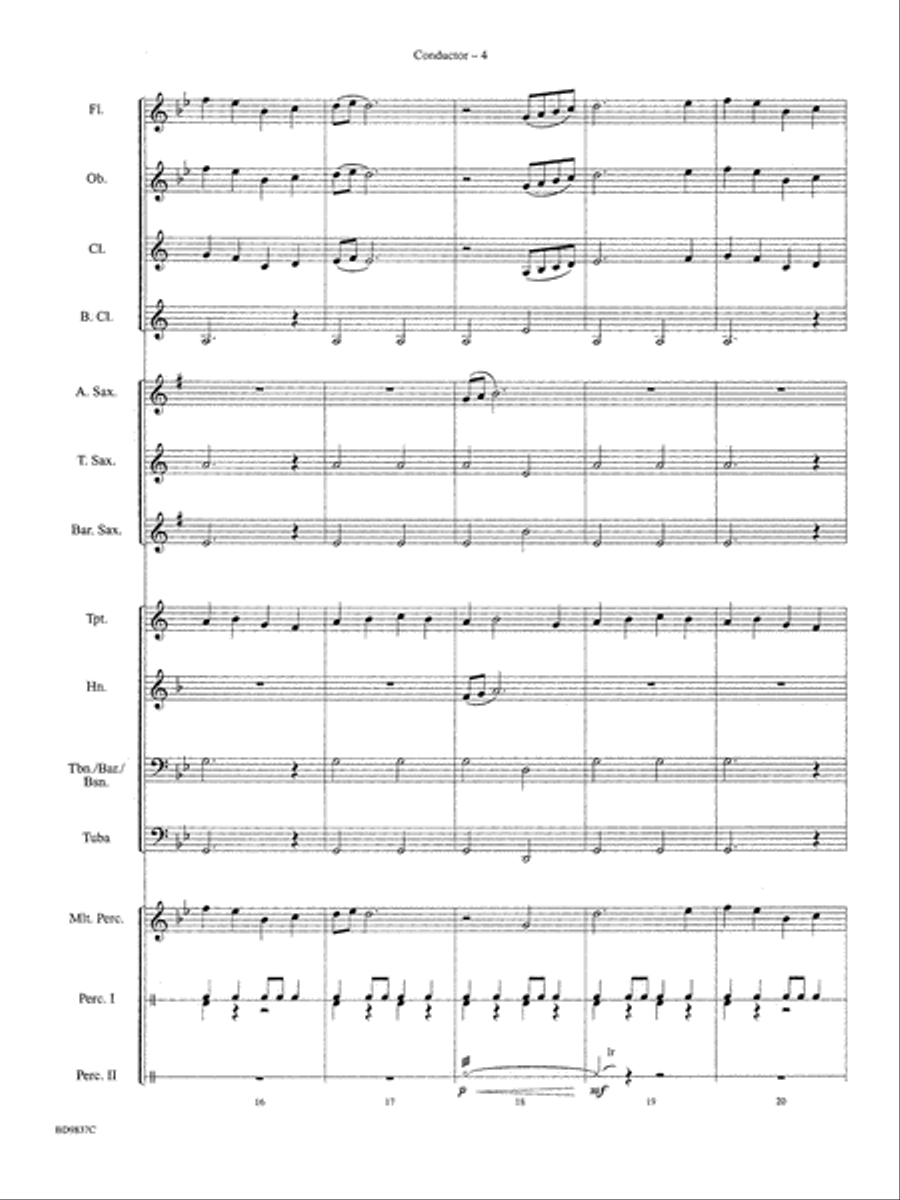 The Rings of Saturn: Score Concert Band scores gallery preview page 6