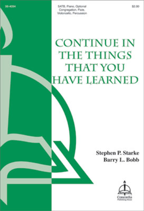 Book cover for Continue in the Things That You Have Learned