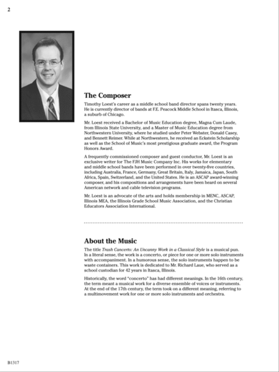 Trash Cancerto: Score Concert Band scores gallery preview page 2