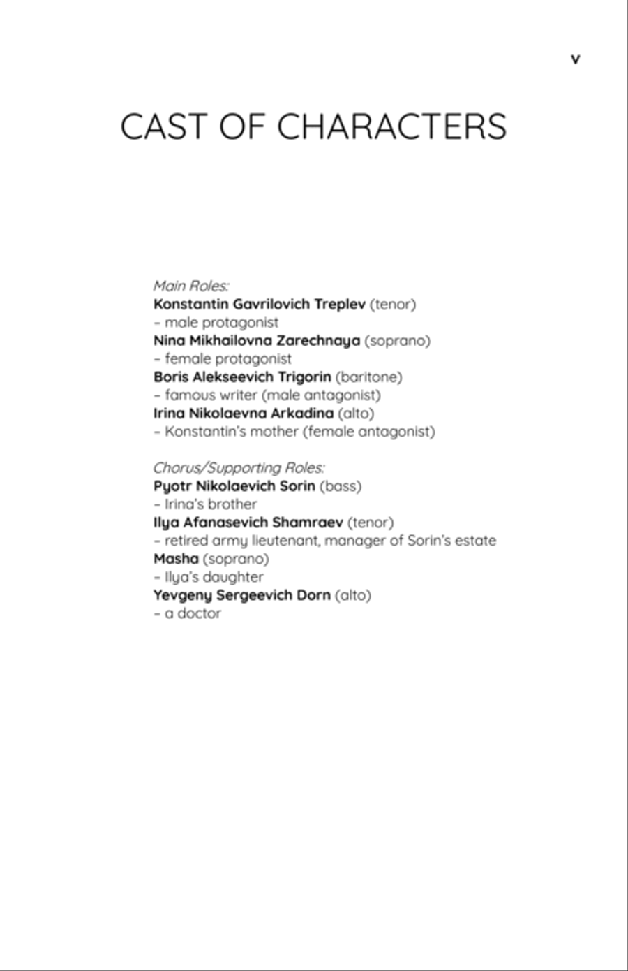 Chekhov's The Seagull: An Opera - Score Only Score scores gallery preview page 5