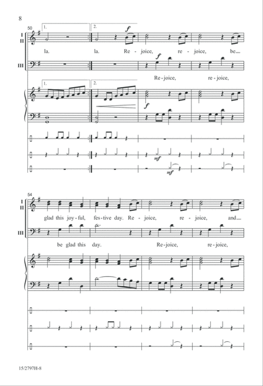 Be Glad This Festive Day 3-Part scores gallery preview page 9
