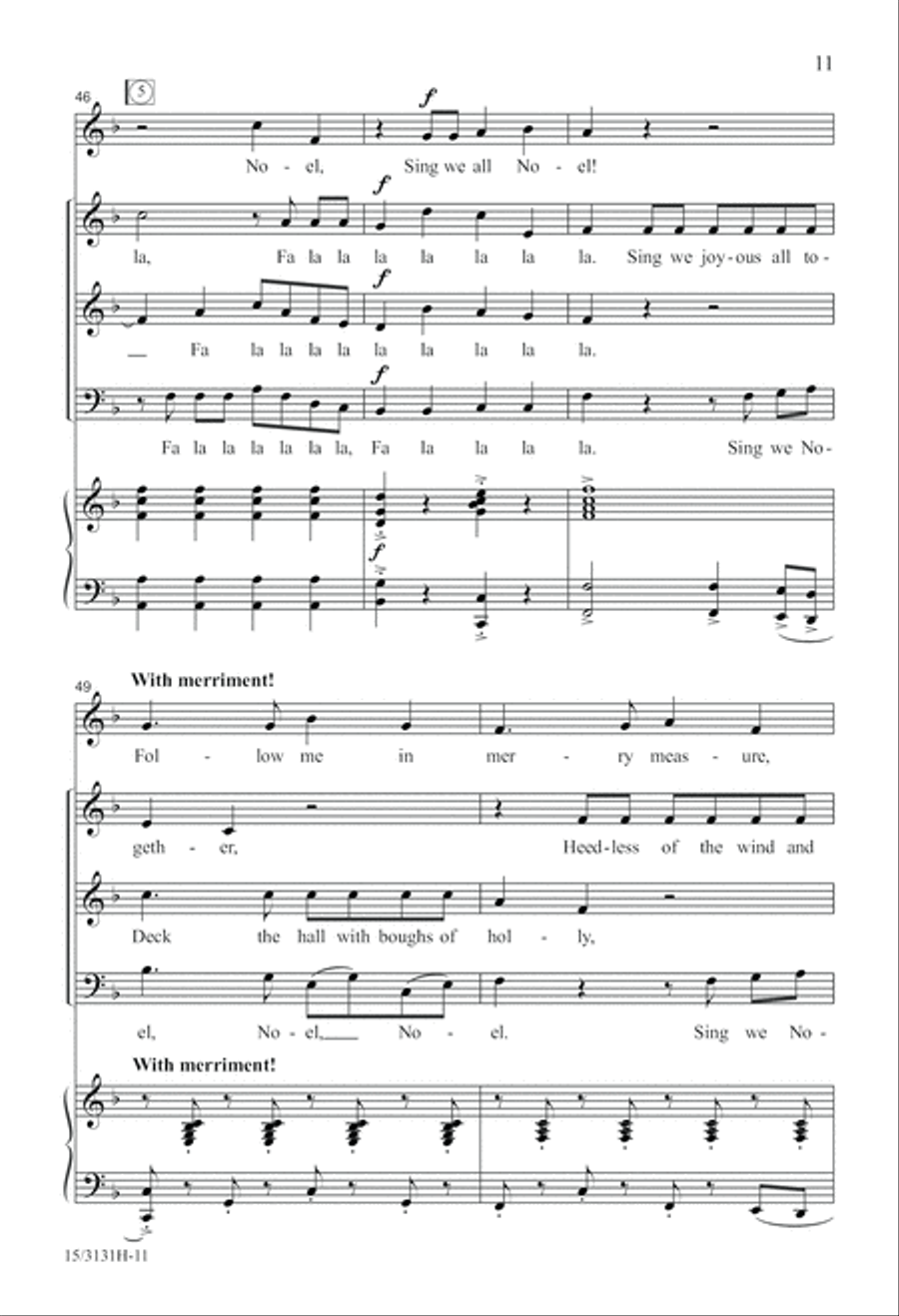 Wolfgang's Christmas Canon 3-Part scores gallery preview page 11
