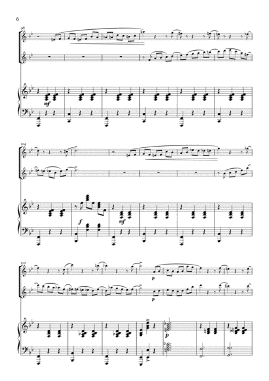 J. Strauss - Frühlingsstimmen - Voices of Spring (Waltz) Small Ensemble scores gallery preview page 6