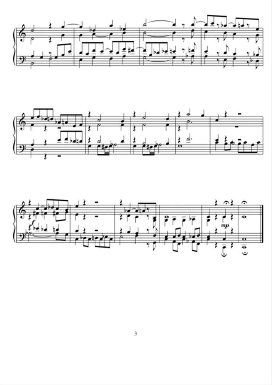 Cantata and Adagio for organ - 100 Organ Solo scores gallery preview page 3