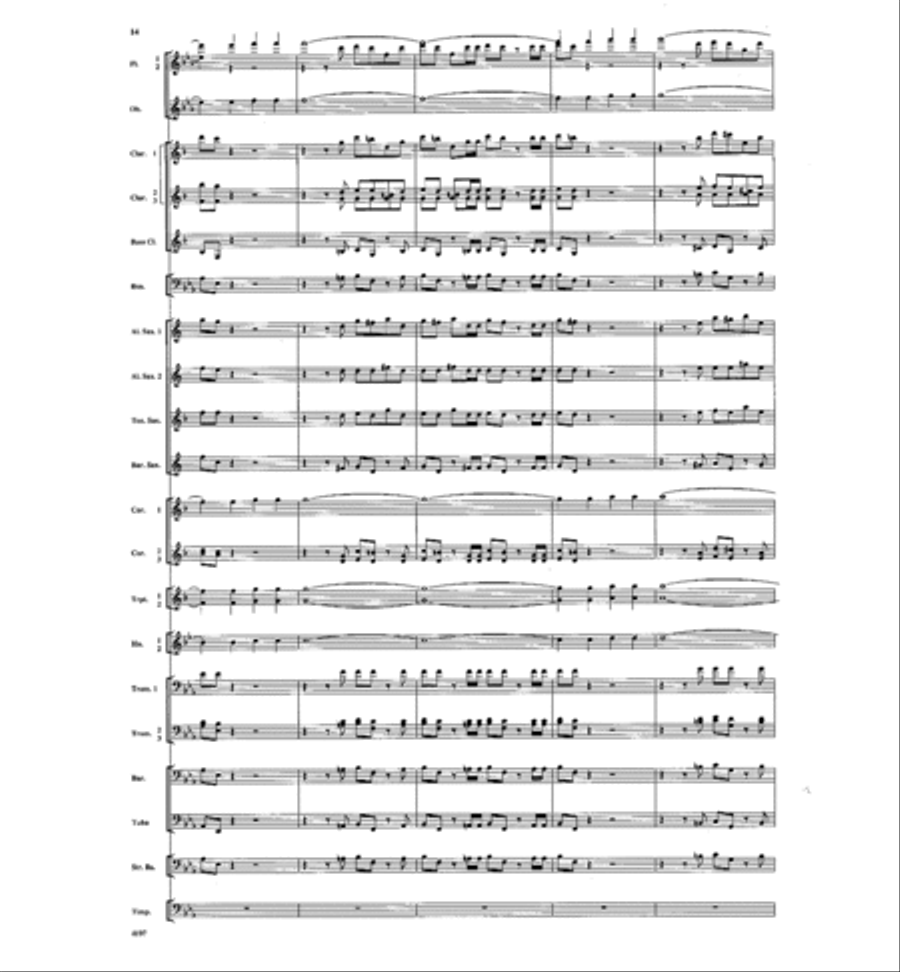Hallelujah Chorus Hallelujah Chorus Concert Band scores gallery preview page 14