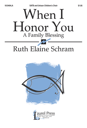 Book cover for When I Honor You