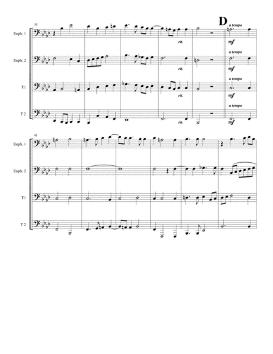 O Magnum Mysterium O Magnum Mysterium Brass Ensemble scores gallery preview page 4