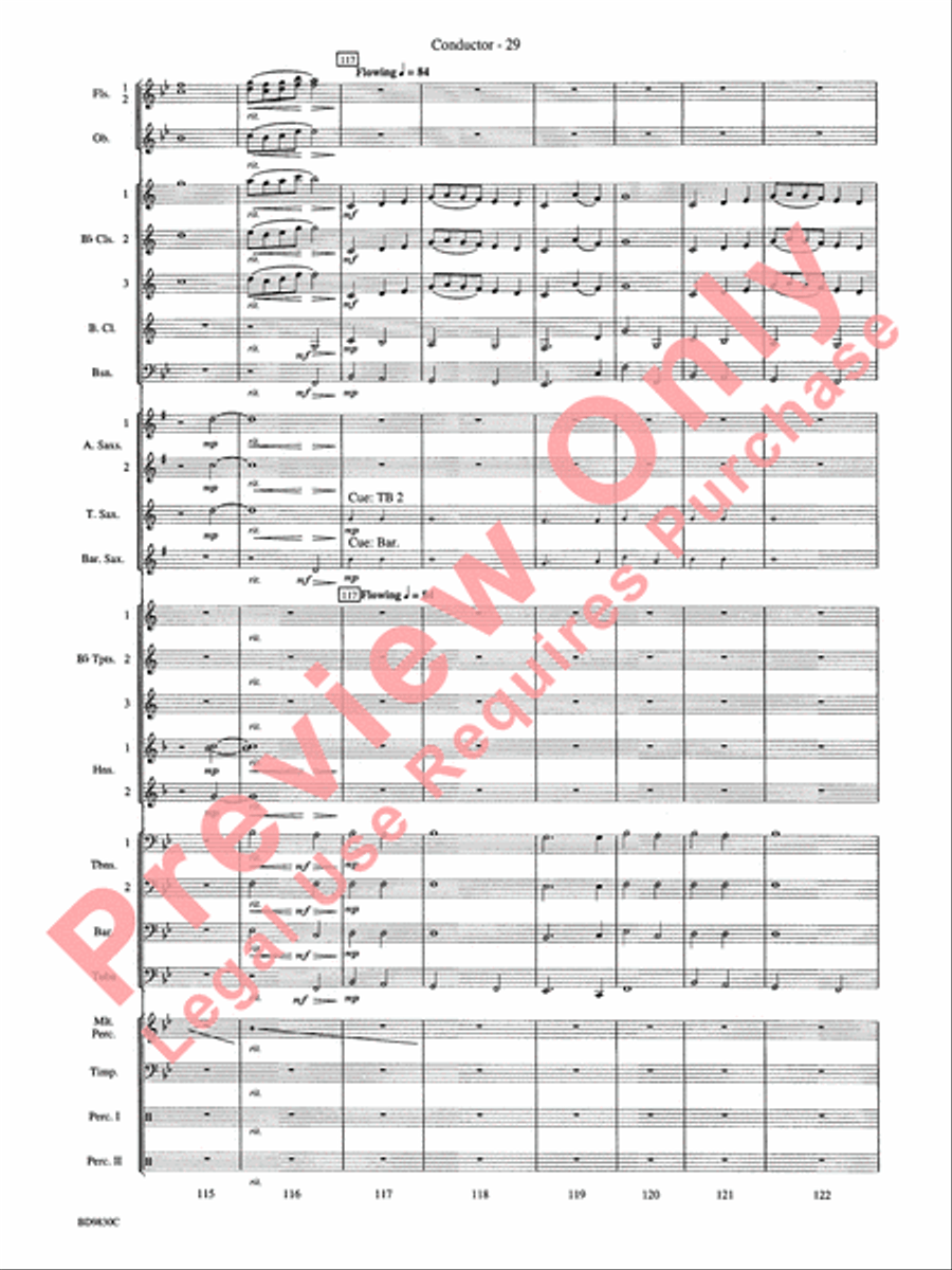 The Spirit of Orpheus (A Sinfonian Celebration) Concert Band scores gallery preview page 32