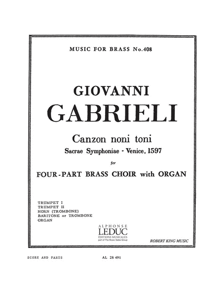 Canzon Noni Toni (quintet-mixed)