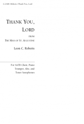 Book cover for Thank You, Lord