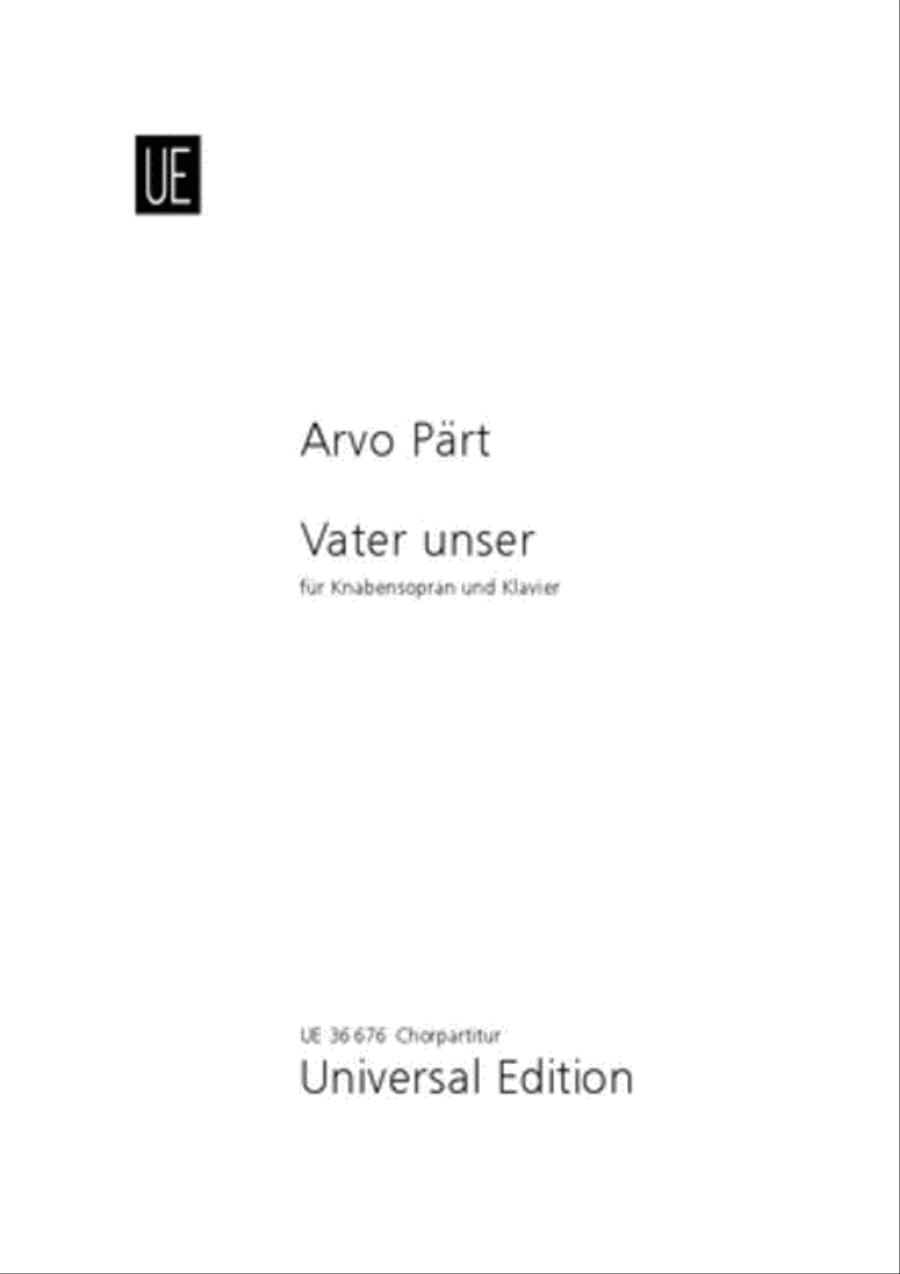 Vater unser Chamber Music scores gallery preview page 1