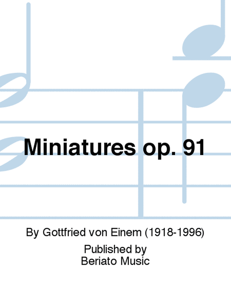 Miniatures op. 91