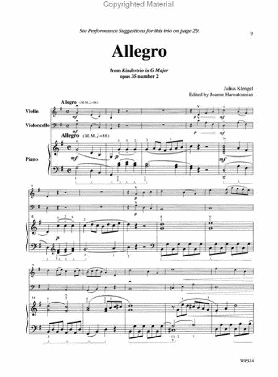 Chamber Music Sampler, Book 1 Piano Trio scores gallery preview page 3