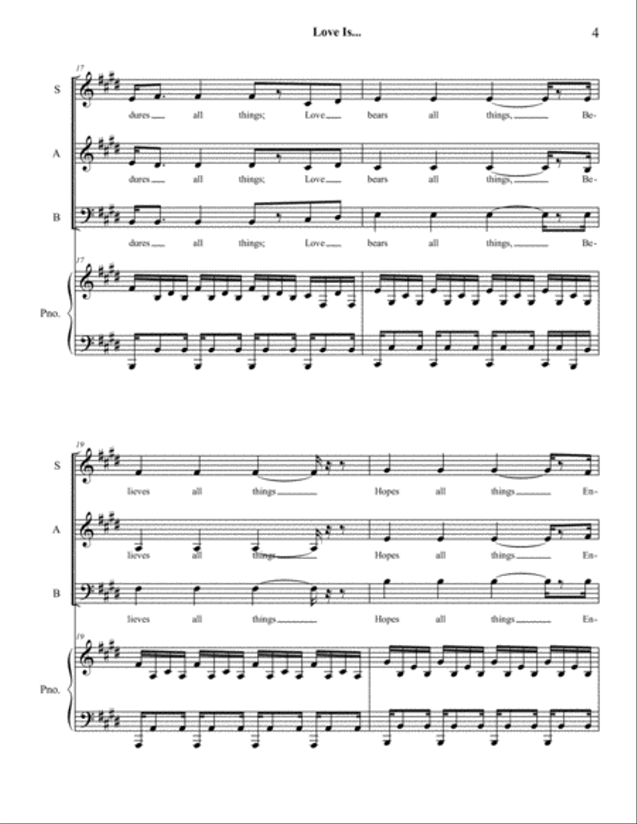 Love Is... 3-Part scores gallery preview page 4