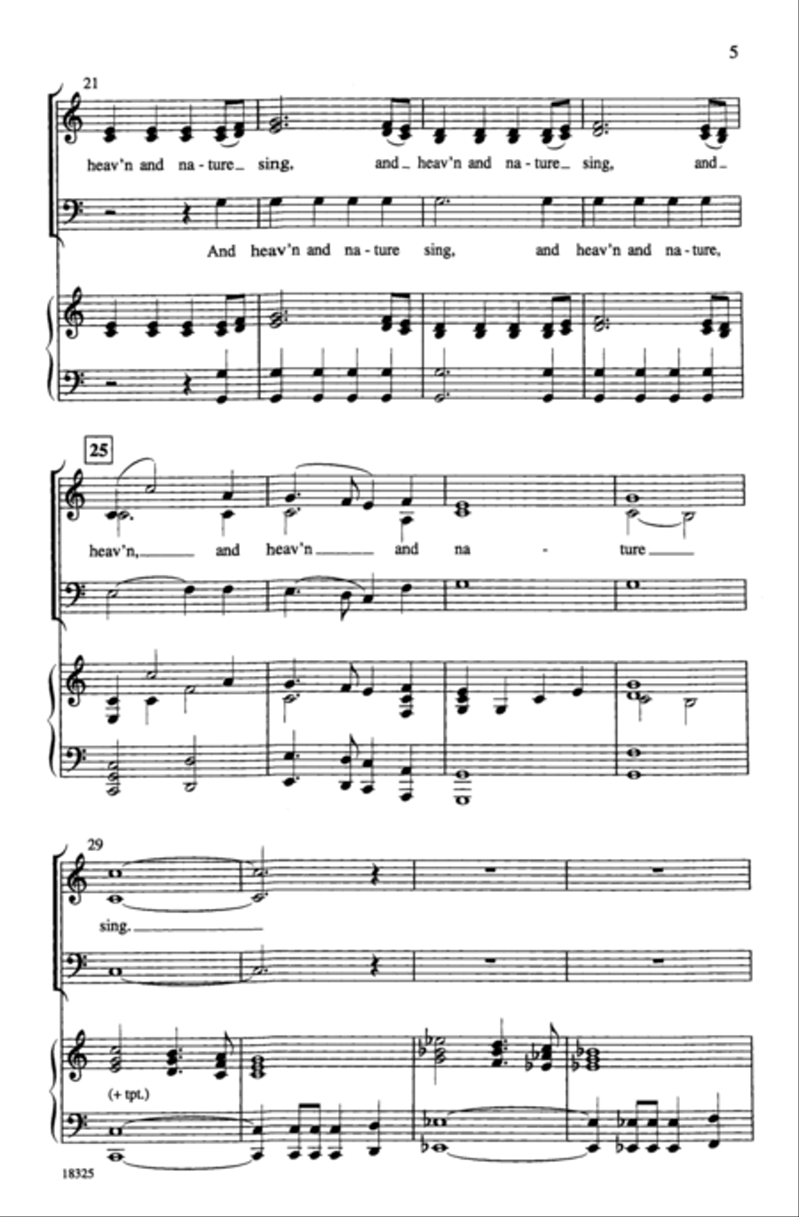 Joyful, Joyful to the World 3-Part scores gallery preview page 4