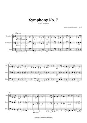 Book cover for Symphony No. 7 by Beethoven for Low Brass Trio