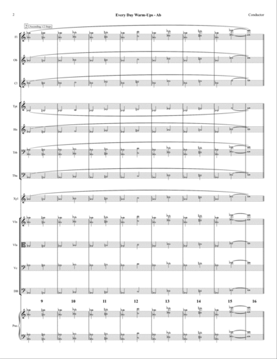 Ab - Every Day Warm-Ups for Full Orchestra Full Orchestra scores gallery preview page 2