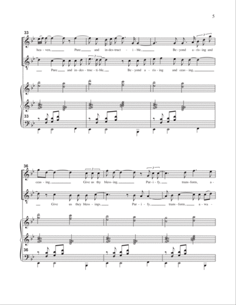 Light of Heaven 4-Part scores gallery preview page 6