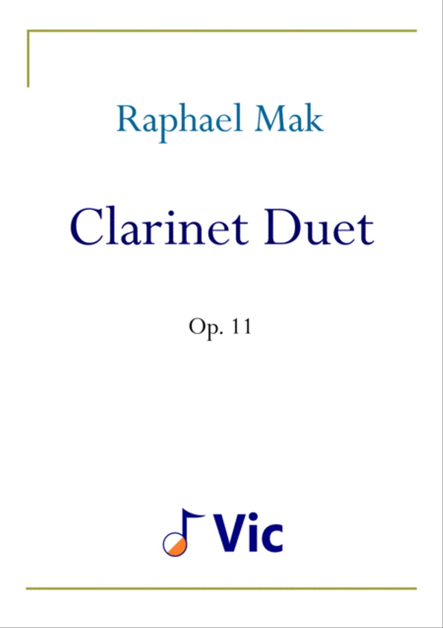 Clarinet Duet, op. 11 Clarinet Duet scores gallery preview page 1