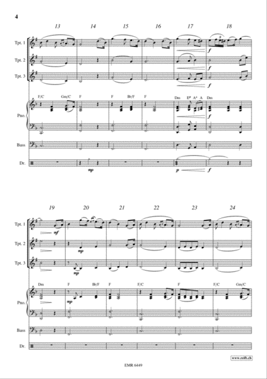 The Last Rose Of Summer Trumpet Trio scores gallery preview page 4