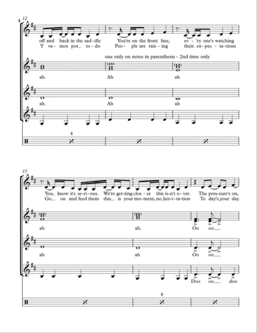 Waka Waka (this Time For Africa) SSA scores gallery preview page 4