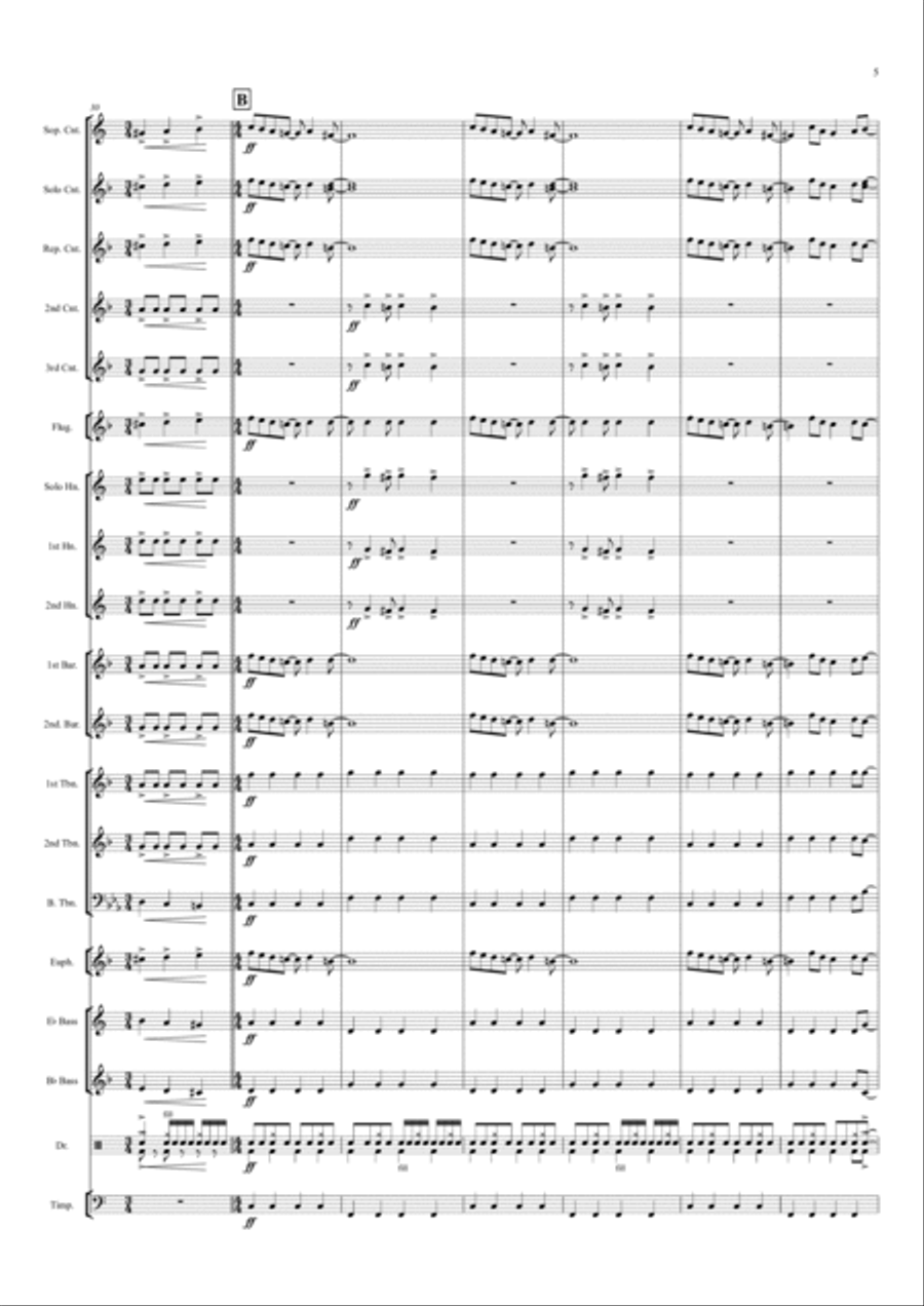 Classical Gas Brass Band scores gallery preview page 5