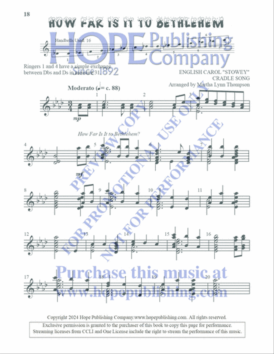 Ring with Less for Christmas Handbell Choir scores gallery preview page 19
