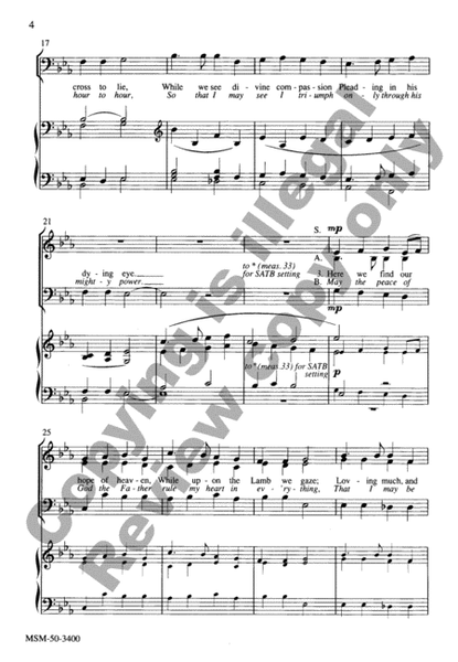 The Mind of Christ (Contemplation of the Cross) (Choral Score) image number null