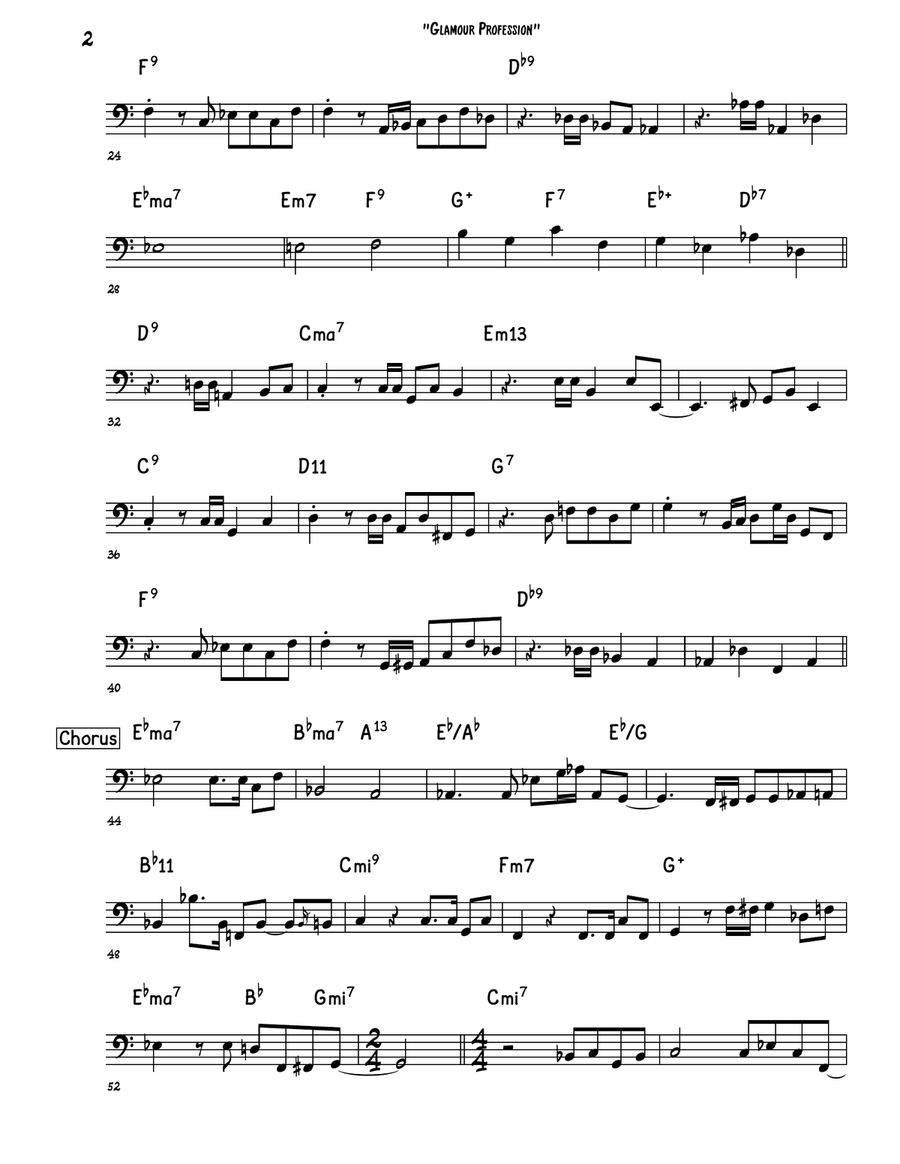 Glamour Profession Acoustic Guitar scores gallery preview page 2