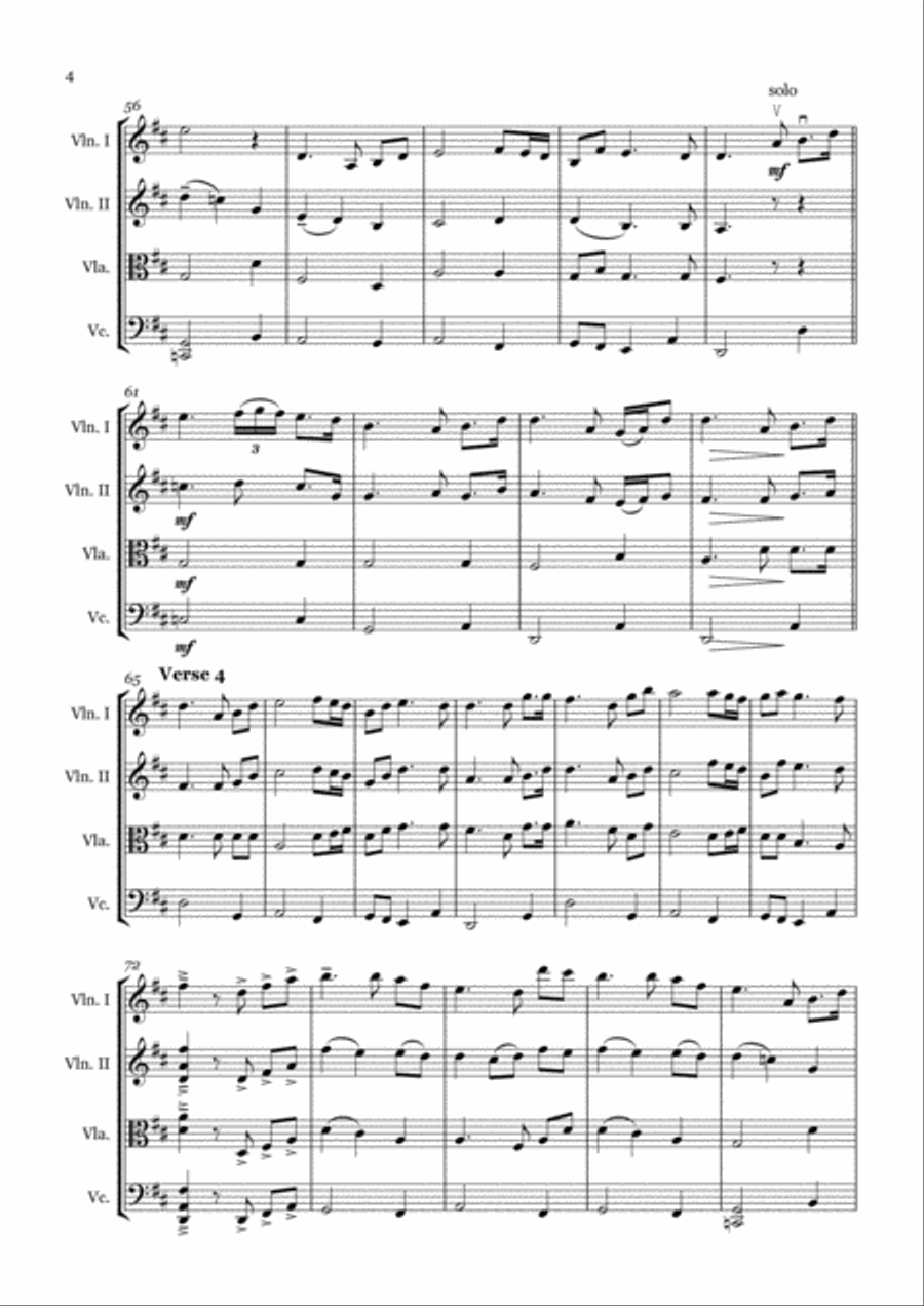 In Christ Alone String Quartet scores gallery preview page 5