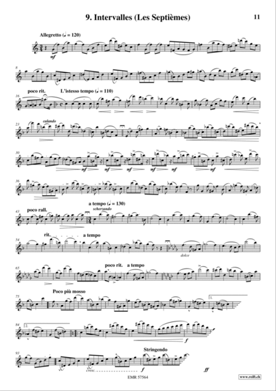 32 Etudes de Perfectionnement Flute Solo scores gallery preview page 11