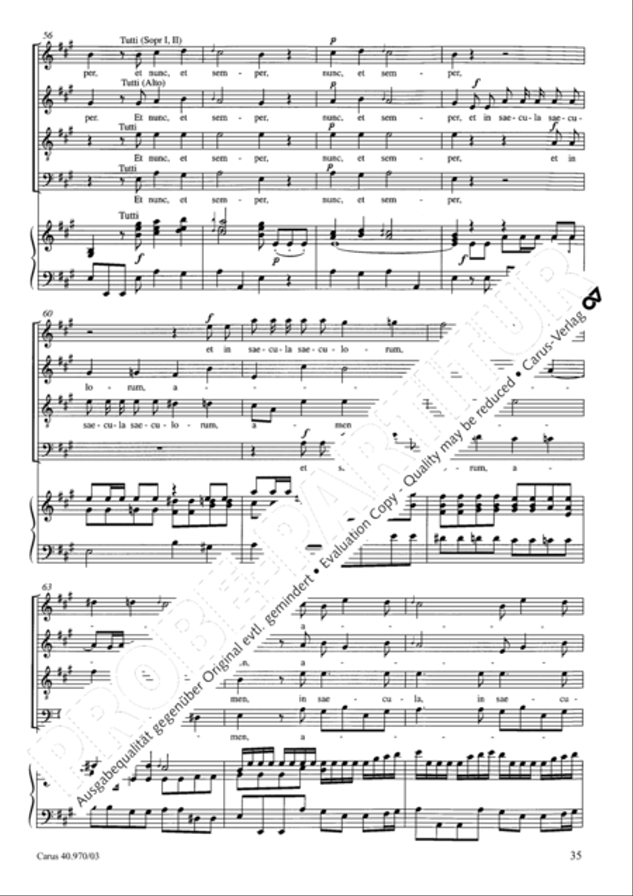 Laudate pueri SSA scores gallery preview page 36