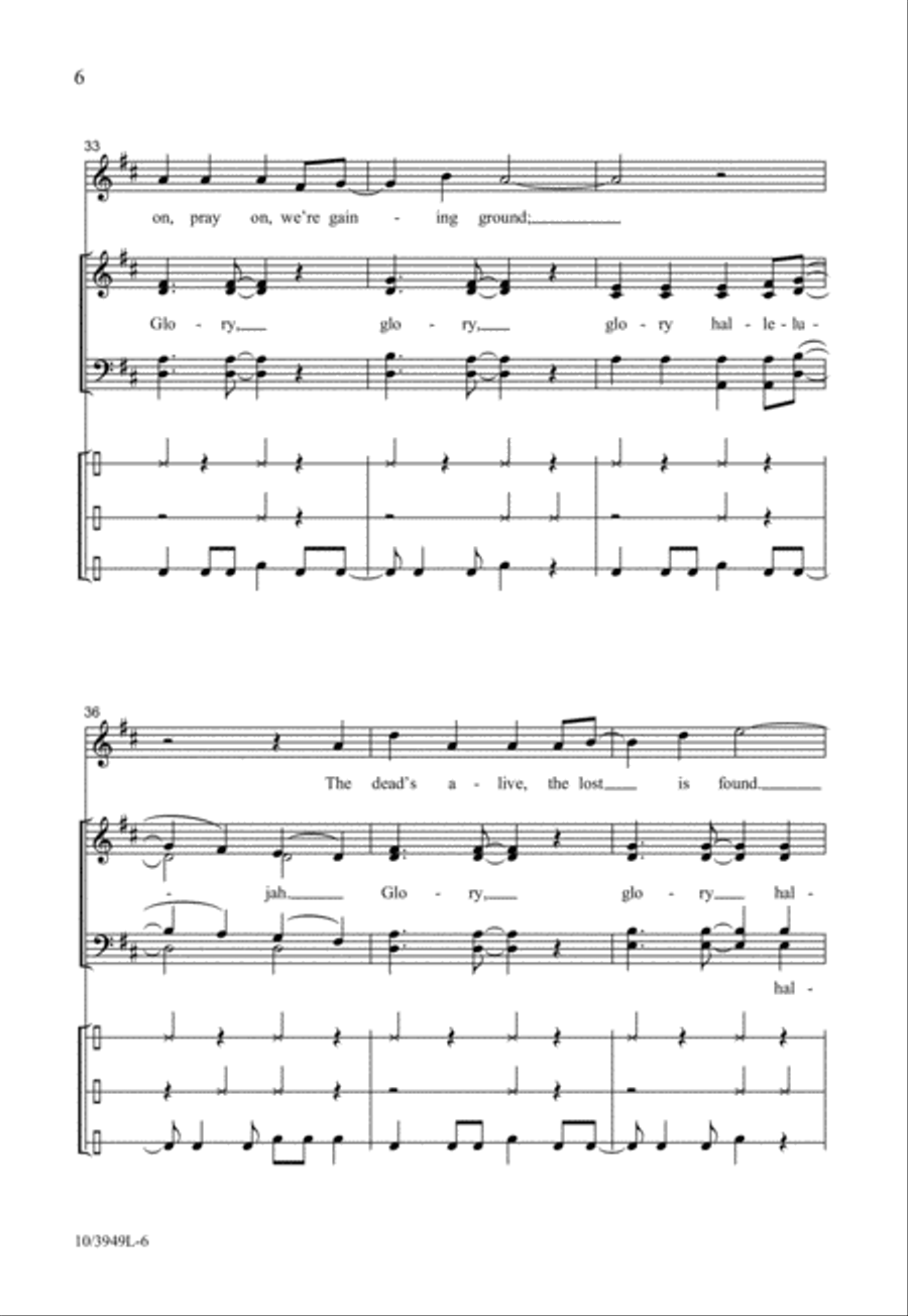 Glory, Hallelujah! Glory, Hallelujah! 4-Part scores gallery preview page 6