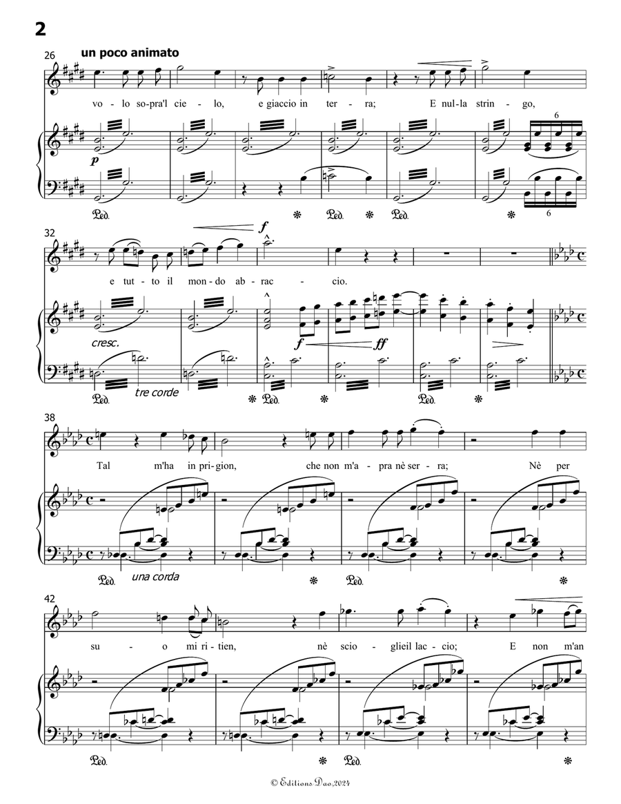 Pace non trovo, by Liszt, S.270 No.2, in a minor Voice scores gallery preview page 4