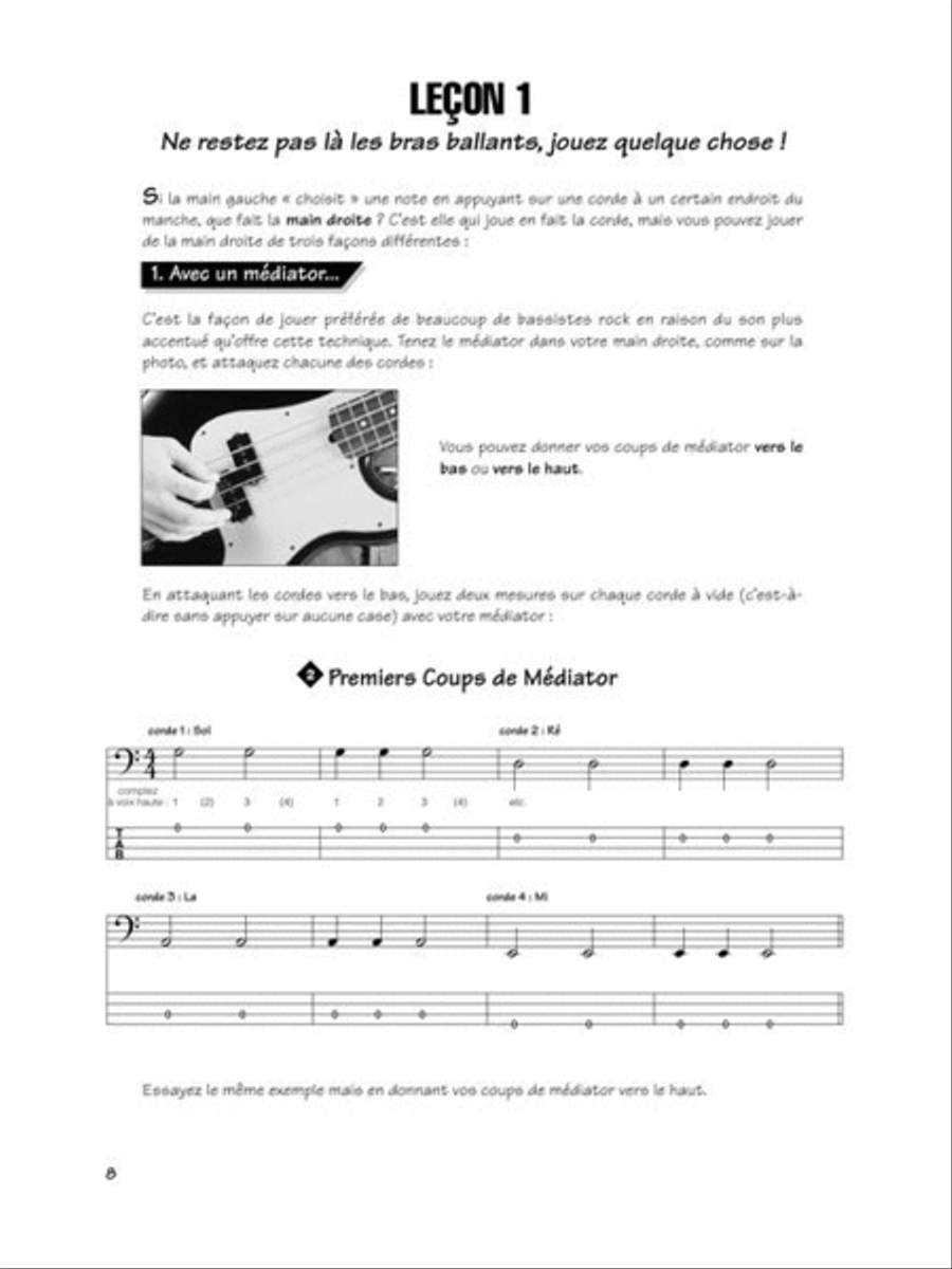 FastTrack Bass Method – Book 1 – French Edition Bass Guitar Tablature scores gallery preview page 3
