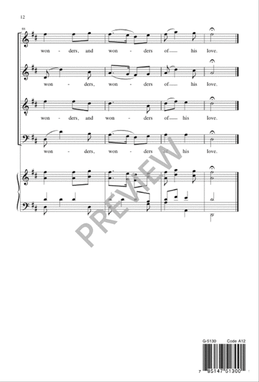 Joy to the World 4-Part scores gallery preview page 12